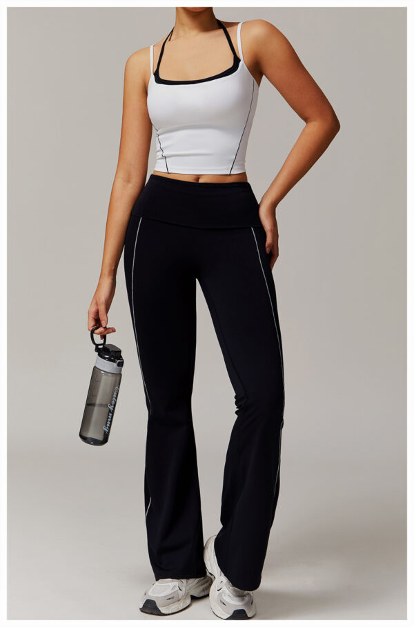 High Waist Nude Feel Yoga Pants Sports Fitness Wide-leg Casual Pants