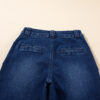 Dirty blue Daily Fashion Straight Leg Mid-rise Shift Jeans