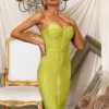 Elegant Spaghetti Straps Bodycon Celebrity Evening Party Dress