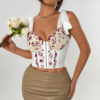 8403aabd-6d2a-41e0-b69c-6a3698dee9f0.jpg Floral-embroidered Figure-hugging Fishbone-style Camisole