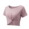 Women's Knotted Pilates Short-Sleeve T-Shirt