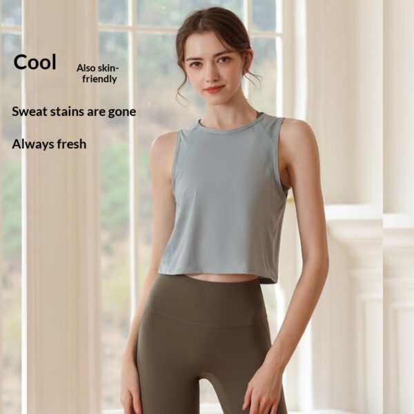 Womens Casual Sports Back-split Yoga Tunic