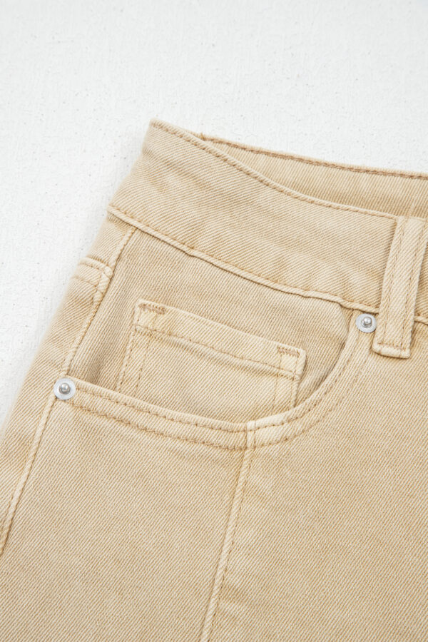 99816241-87313e3bf01c60b3.jpg Apricot Solid Color Seamed Center Wide Leg Cropped Jeans