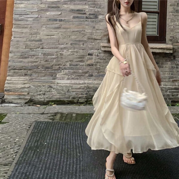 564075158 Elegant Vacation Beach Long Dress for Women