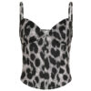 Leopard Print Niche Design Chest V-neck Small Sling