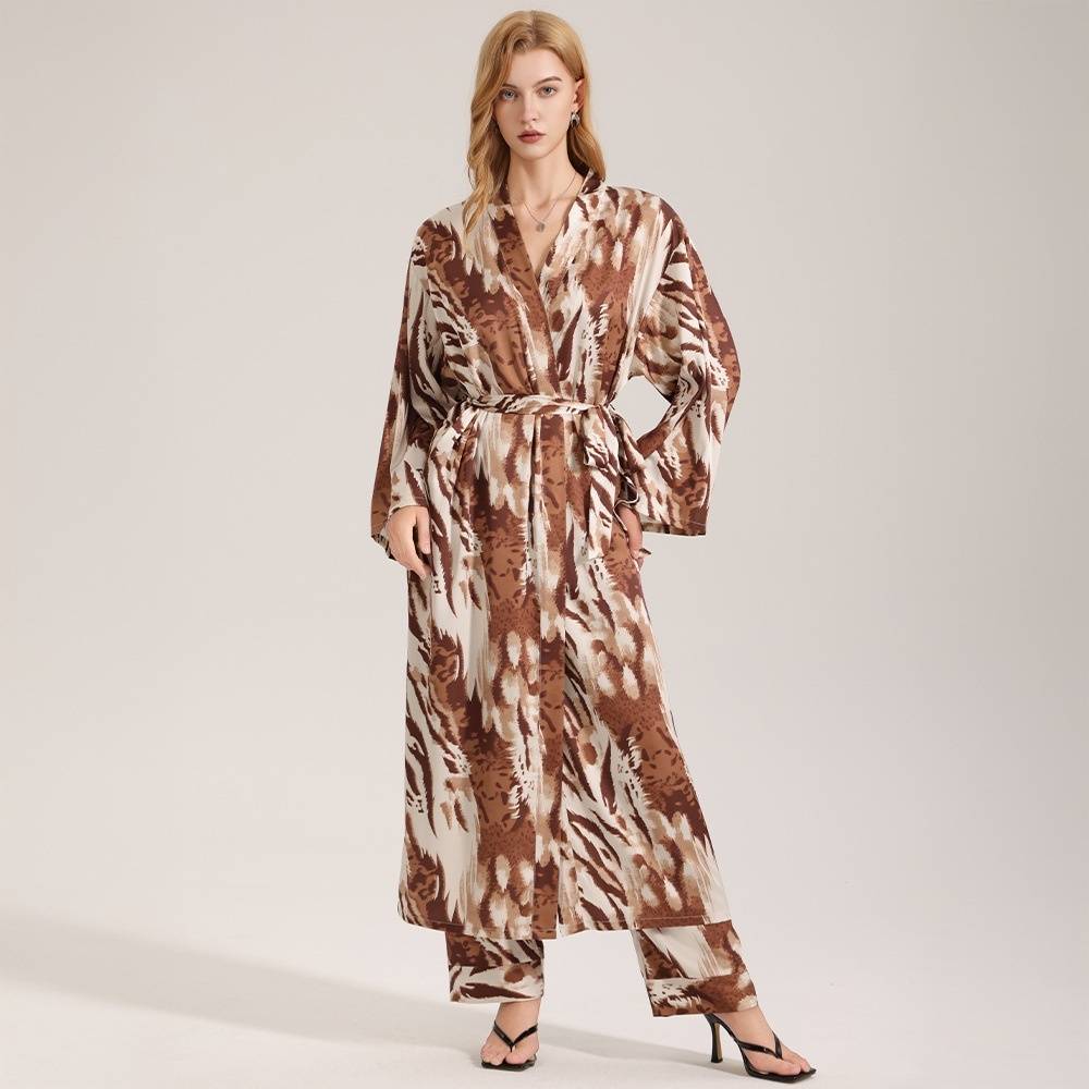 leopard-print-satin-pajamas-for-women-single-robe-style-nightgown-loungewear