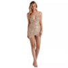 Sexy Sequined Strapless Deep V-Neck Bodycon Party Dress for Women