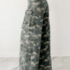 Green Camo Cargo Wide Leg Pants