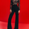97e82385-40d5-425c-b506-63bec6fe8c43.jpg Black See-through Lace Long-sleeved Trousers Jumpsuit