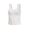 Women's Pleated Figure-flattering Square-neck Camisole