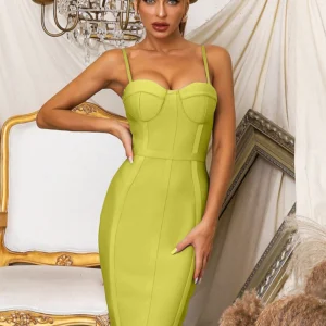 565303160 Elegant Spaghetti Straps Bodycon Celebrity Evening Party Dress