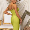 Elegant Spaghetti Straps Bodycon Celebrity Evening Party Dress
