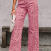 99127936-9a1463ce7911e44f.jpg Rose Leopard Frayed Edge Wide Leg High Waist Jeans