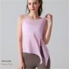 Yoga Sweat-Absorbing Breathable Sleeveless Slit Sports Camisole