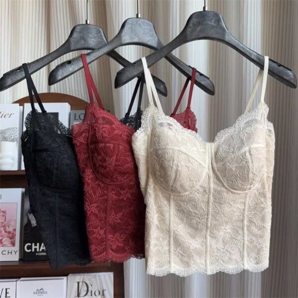 Brushed French-style Camisole For A Slimming Pure-yet-sexy Look