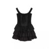 Waist-Cinching Elegant Princess Puff Skirt Strap Dress