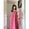 565301978 Tea Party Strap Dress Women's A-Line Long Dress White-Enhancing Elegant Raspberry Red