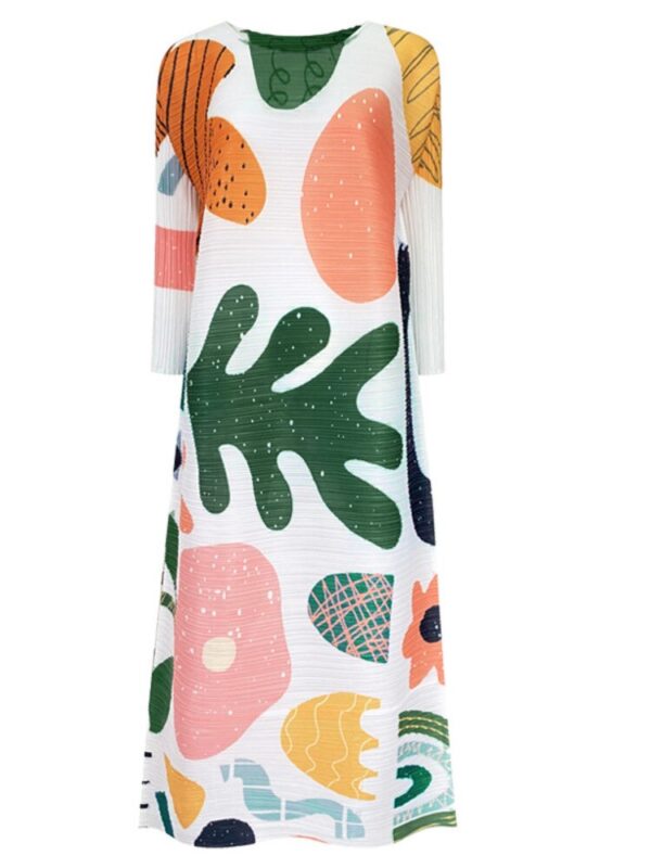 565303855 Women Midi Autumn Pleated Dress