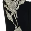 565302277 Black Rose Embroidered Long Bandage Dress for Party Event