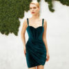 High Waist Green Short Skirt Sling Host Celebrity Party Party Dress