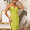 Elegant Spaghetti Straps Bodycon Celebrity Evening Party Dress