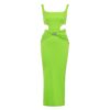 banquet suspender green bandage dress for women