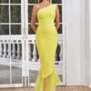 One Shoulder Long Evening Party Dress