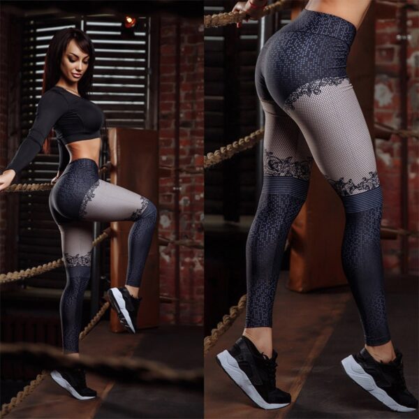 3D Digital Printed Leggings Female Activewear Fitness Legging Pants