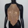 Metal Sequins Full Diamond Camisole Party Hot Girl Halter Vest