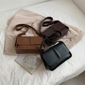 Retro Textured Shoulder Bag Women Underarm