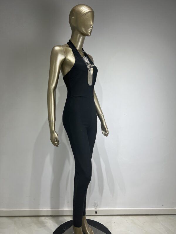 aeb37aa9-5765-4e31-8e88-cf1ae8842f4c.jpg Halter Deep V Diamond Rose Tight Jumpsuit Party Dress