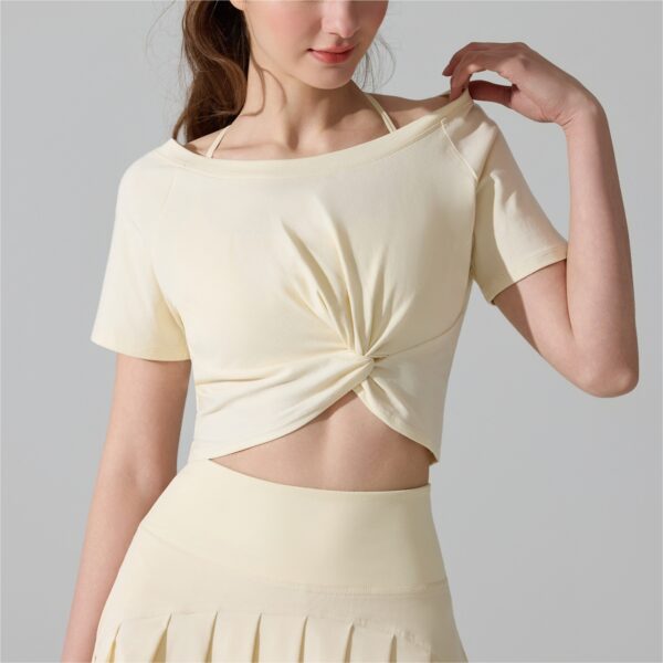 Women's Knotted Pilates Short-Sleeve T-Shirt