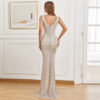 New Sequin Bead Fishtail Formal Dress Banquet Model Evening Dress