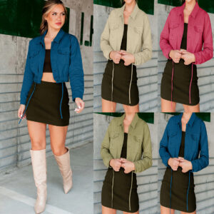 Casual All-match Loose-fit Shirt With Two Pockets