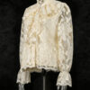 Retro 3D Floral Lace Long-Sleeved Shirt