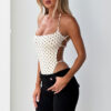 New Polka-dot Sexy Sassy Backless Bodysuit