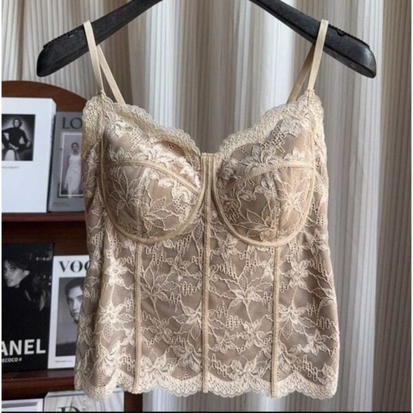 Brushed French-style Camisole For A Slimming Pure-yet-sexy Look