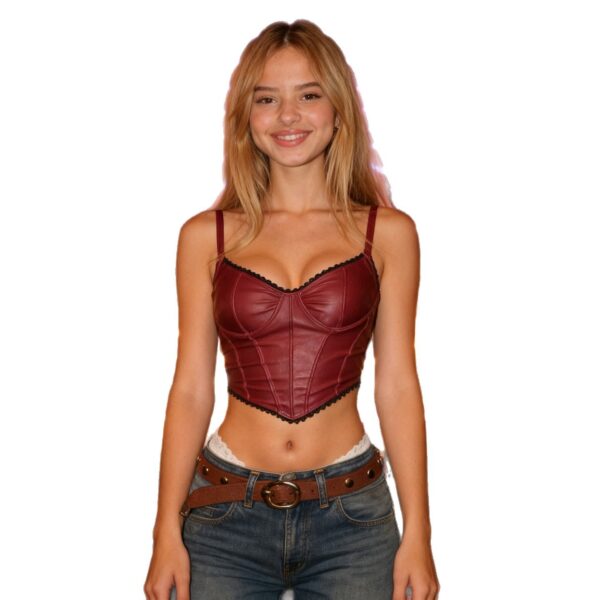 Women's Lace-Patchwork Corset-Style Asymmetrical Camisole