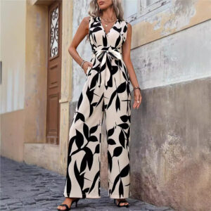 e0c2da5b-4629-4ece-a3c4-a9bd6af76f47.jpg Fashionable High Waist Lace-up Wide Leg Jumpsuit For Women