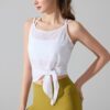 Yoga Sweat-Absorbing Breathable Sleeveless Slit Sports Camisole