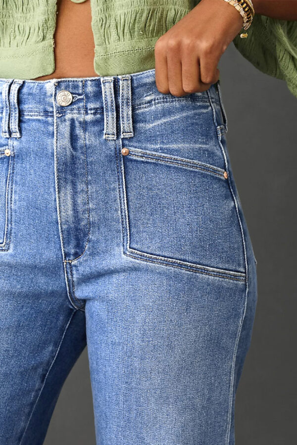 99127687-e63266d1a32a006c.jpg Beau Blue Loose Straight Leg Cropped High Waist Jeans