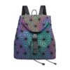 New Colorful Ladies Geometric Diamond Backpack