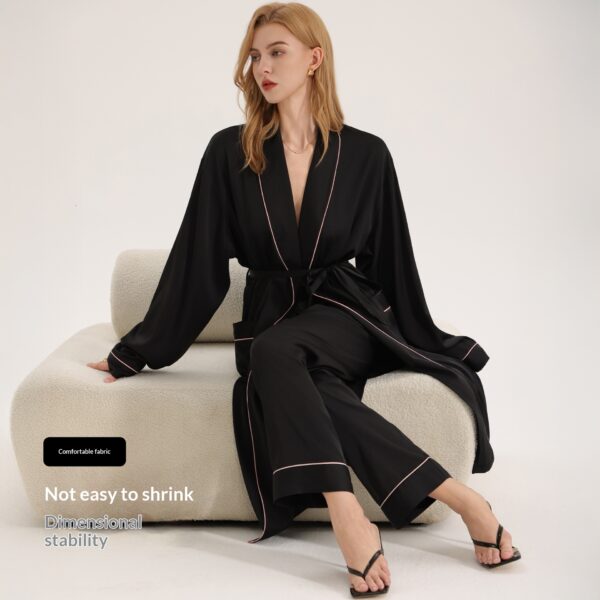 Women SpringSummer High-End Loungewear Long-Sleeve Robe