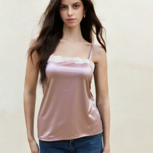 Lace-trimmed Strap Vest Close-fitting Inner Layer And A Boldly Individual Bandeau Design