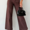 99127651-eb0435fe702dd02b.jpg Apricot Solid Color Seamed Center Wide Leg Cropped Jeans