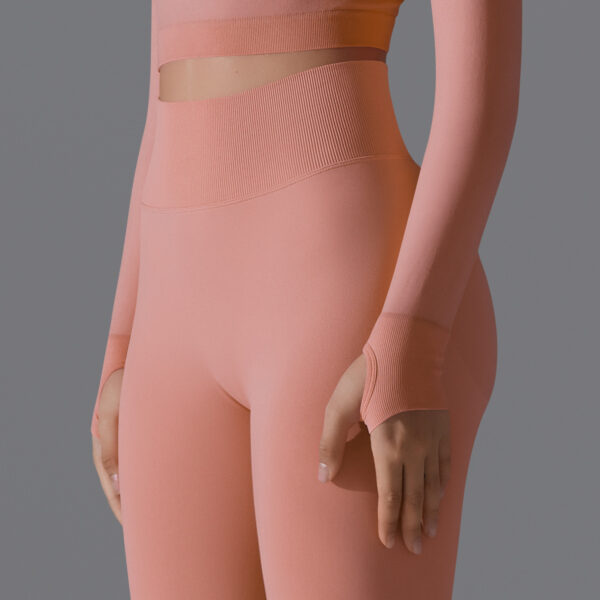 Seamless High Waist Nude Feel Yoga Pants Female Slim Fit Fitness Pants