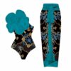 One-piece Swimsuit Flower Set Women
