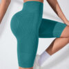 Seamless High Waist Yoga Pants Hip Lifting Peach Hip Fifth Pants