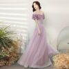French Evening Dress Women's Off Shoulder