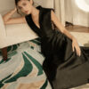 Niche Light Luxury High Set Little Black Dress